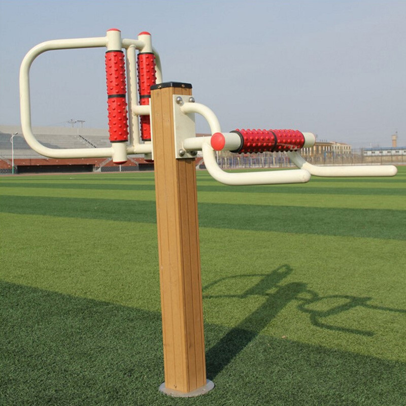 星加坊健身路径 室内外公园运动空间的塑木器械与太极推揉器探析